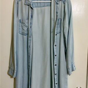 Beachlunchlounge Light Blue Shirt Dress